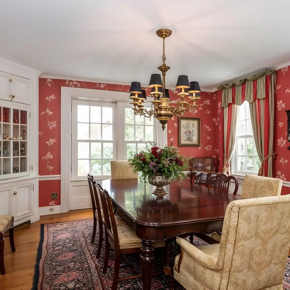 02 traditional dining room in amityville horror house