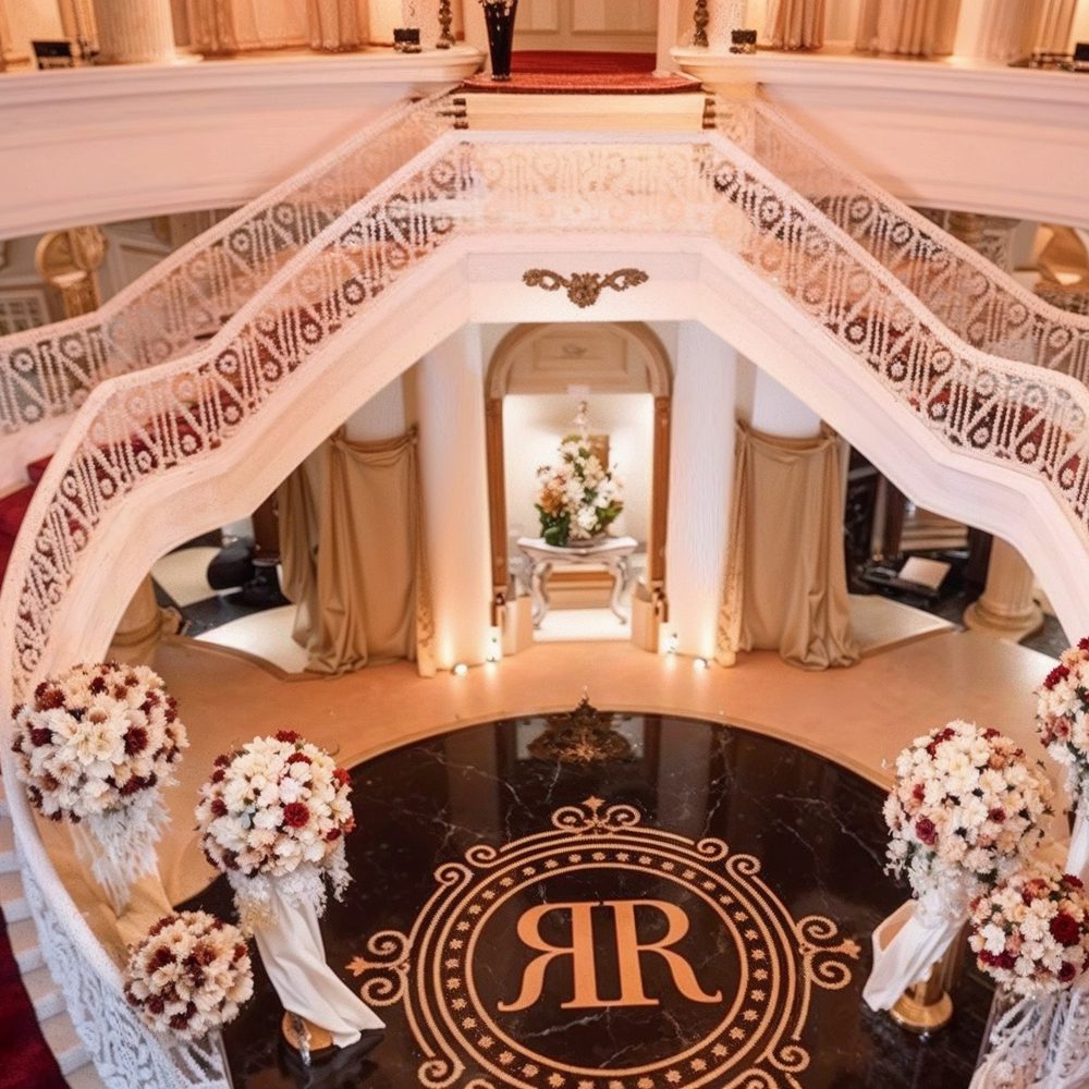 03 majestic dual staircase in rick ross' mansion in fayetteville