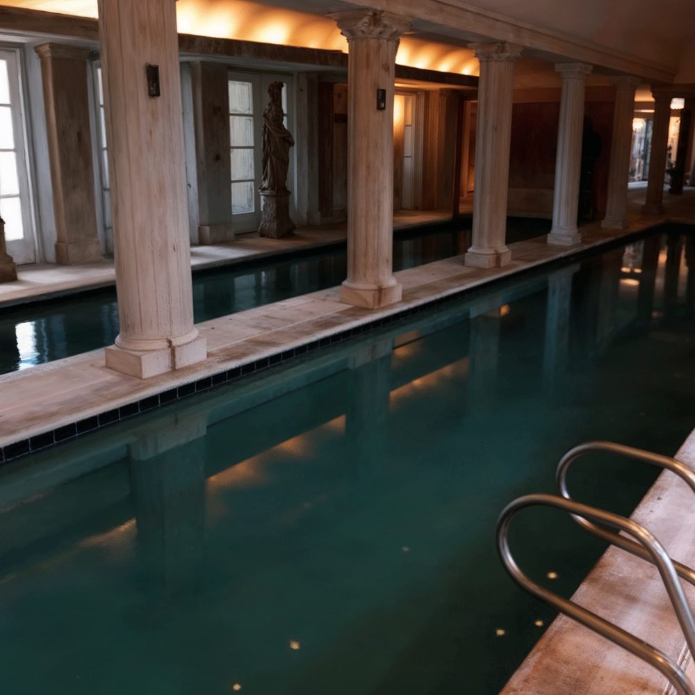 07 roman style indoor pool in rick ross' georgia mansion