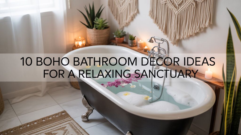 10 Boho Bathroom Decor Ideas For A Relaxing Sanctuary