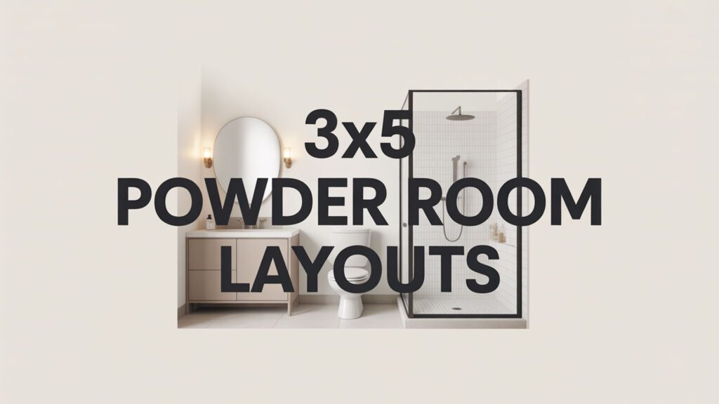 3x5 Powder Room Layouts