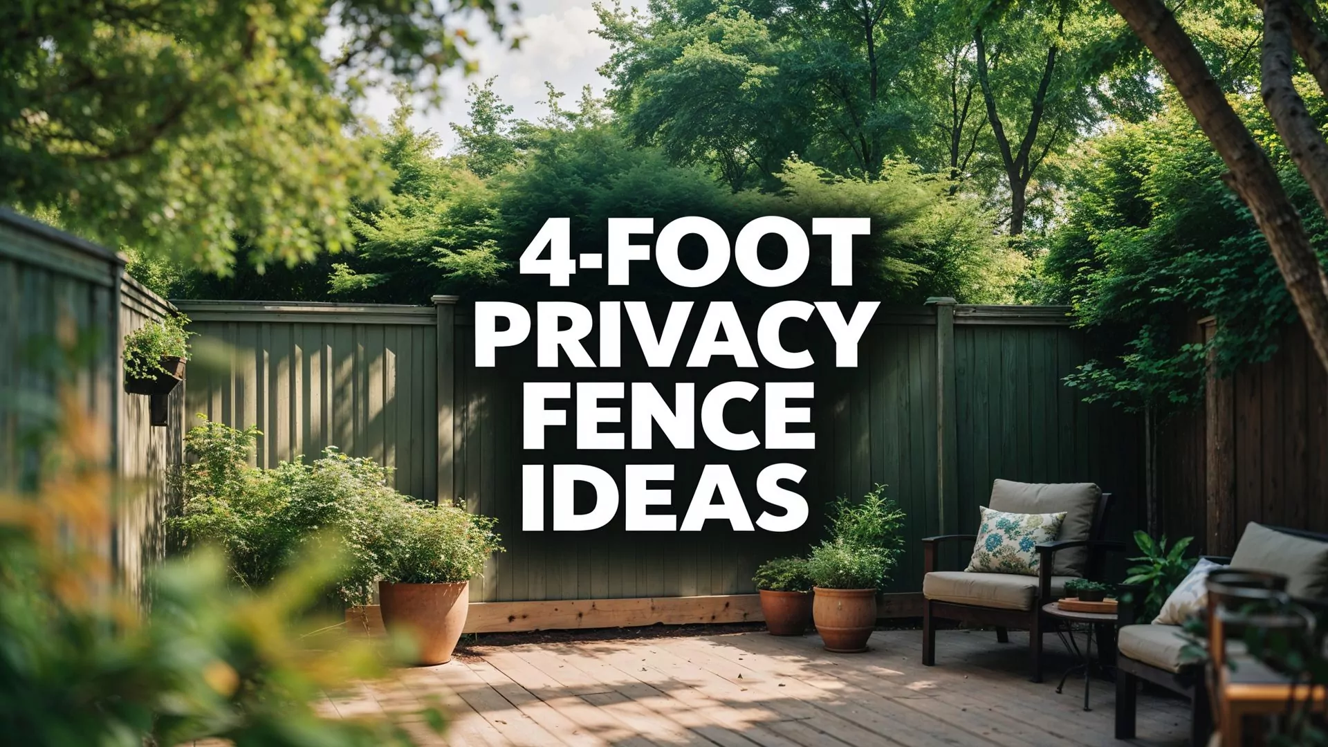 4 Foot Privacy Fence Ideas