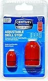 Century Drill & Tool 73512 Adjustable Drill Stop Set, 2-Pack, Fits 1/16' to 1/2' Drill Bits, Quick Depth Control for Fast, Accurate Drilling