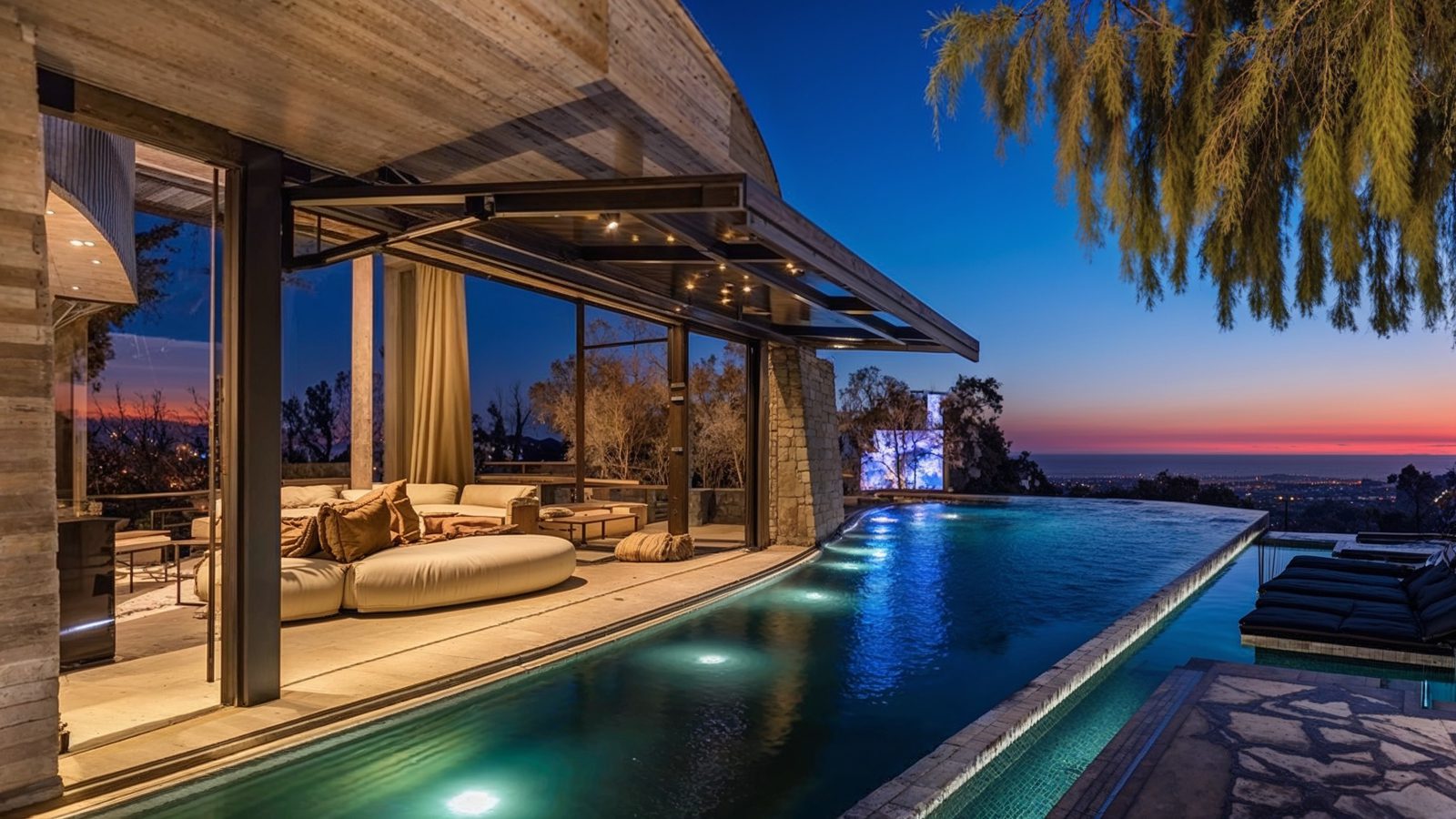 08 aerial view of expansive los angeles mansion before destructi