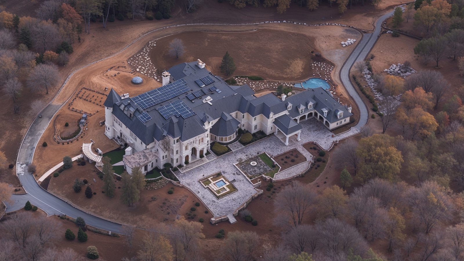 aerial view of maryland%e2%80%99s largest mansion