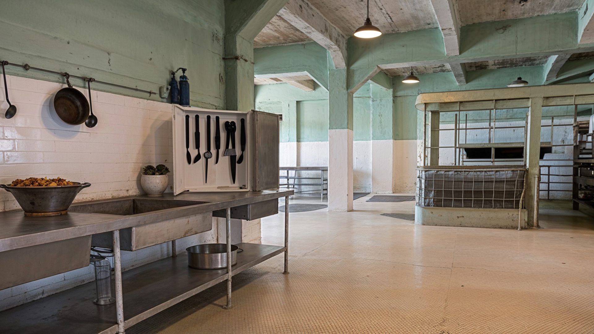 Alcatraz Prison Kitchen Where America Most Wanted Dined
