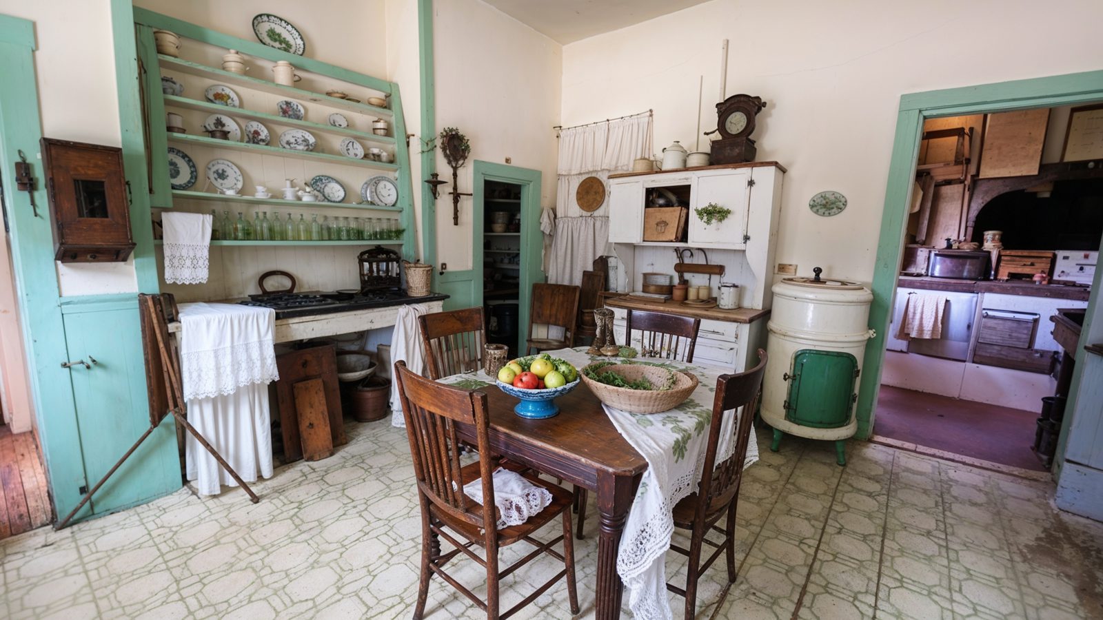 Antique Kitchen With Vintage Decor %E2%80%93 May Stringer House