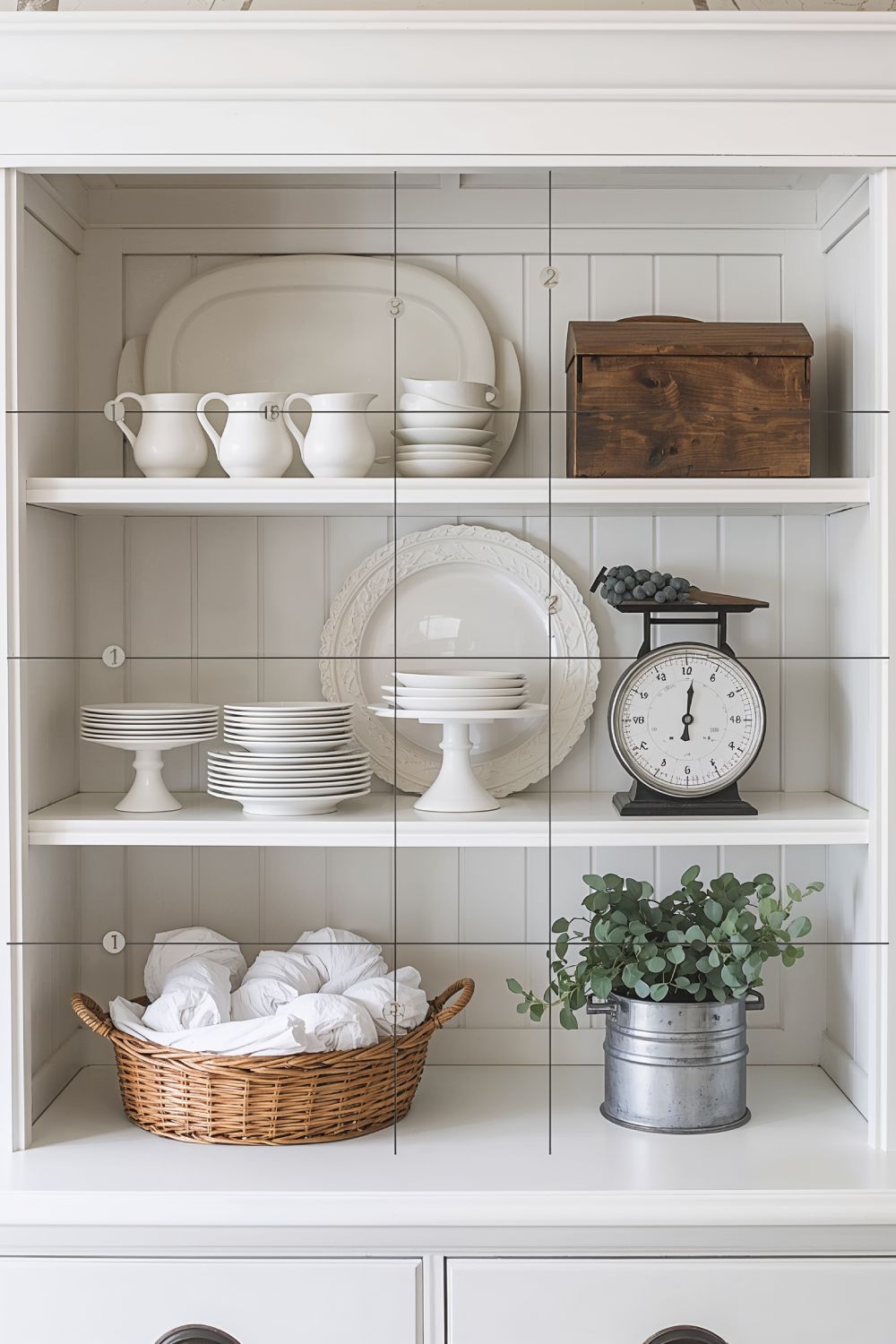 Balanced Farmhouse Hutch Styling Using Design Rules
