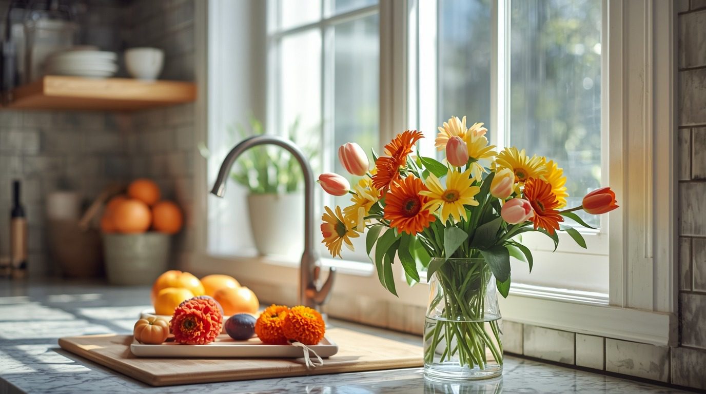 Beautify Your Kitchen With Blooms