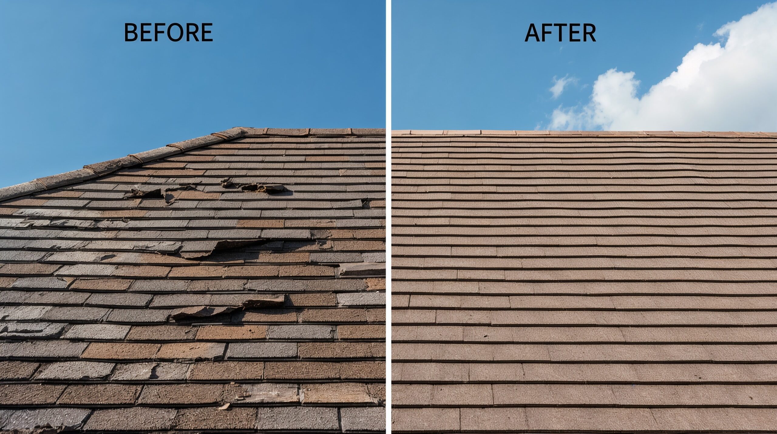 Before & After Roof Replacement