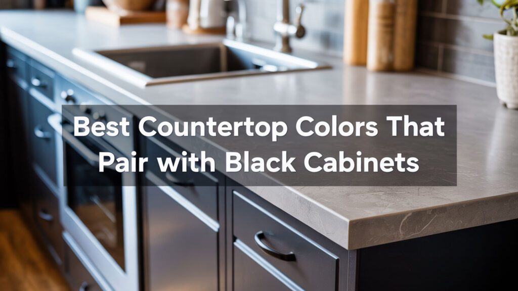 Best Countertops Colors That Pair With Black Cabinets