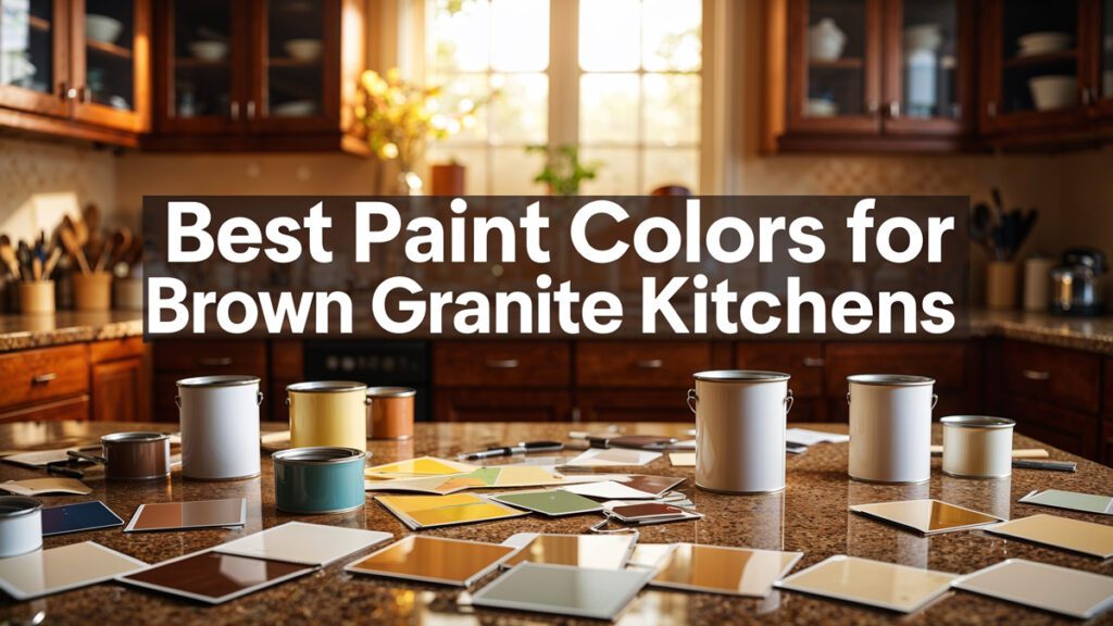 best paint colors for brown granite kitchens