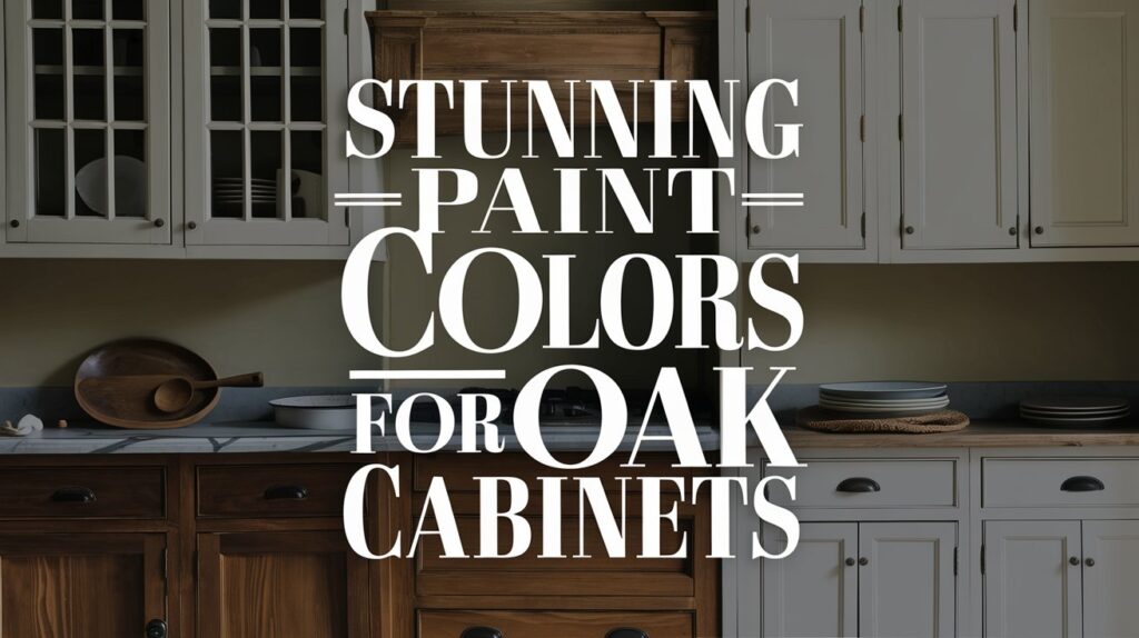 best paint colors for oak cabinets