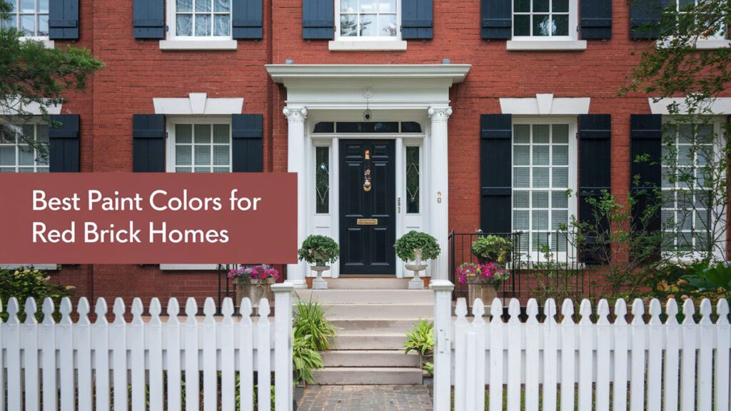 best paint colors for red brick homes