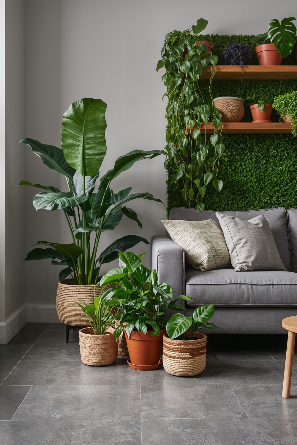 Best Plants And Greenery For Grey Floor Living Rooms
