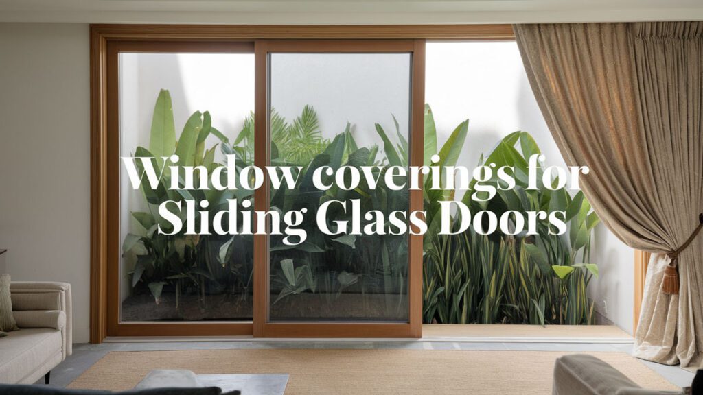 best window covering options for sliding glass door