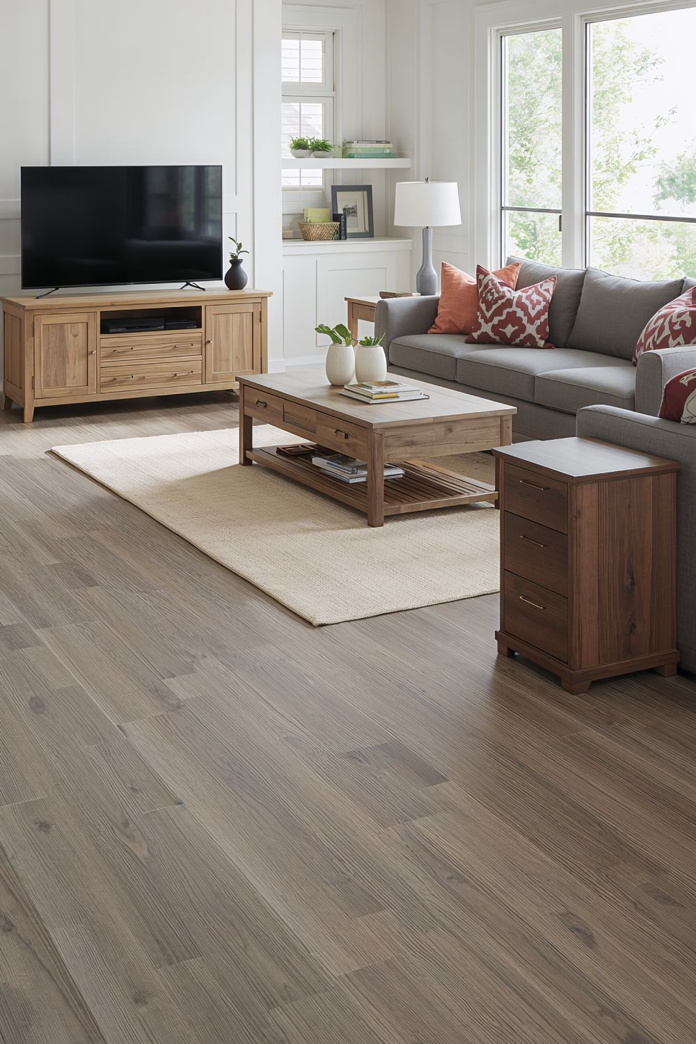Best Wood Furniture Colors For Grey Floors Living Room
