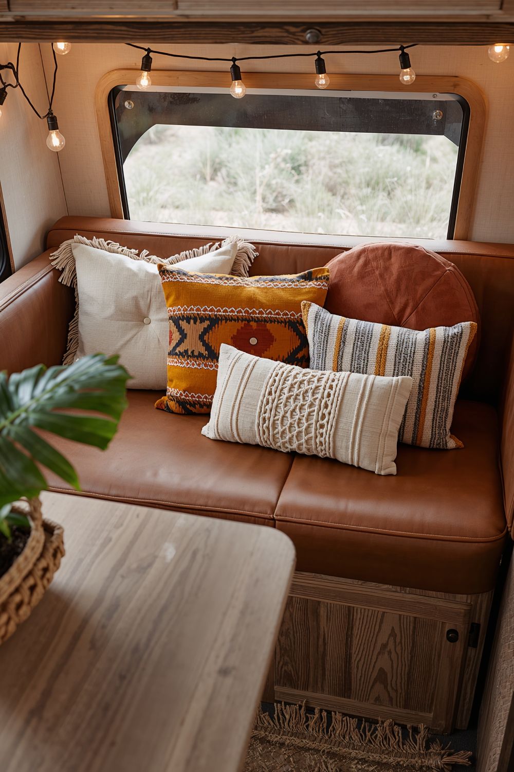 Boho Cushion Makeover With Leather And Patterned Pillows