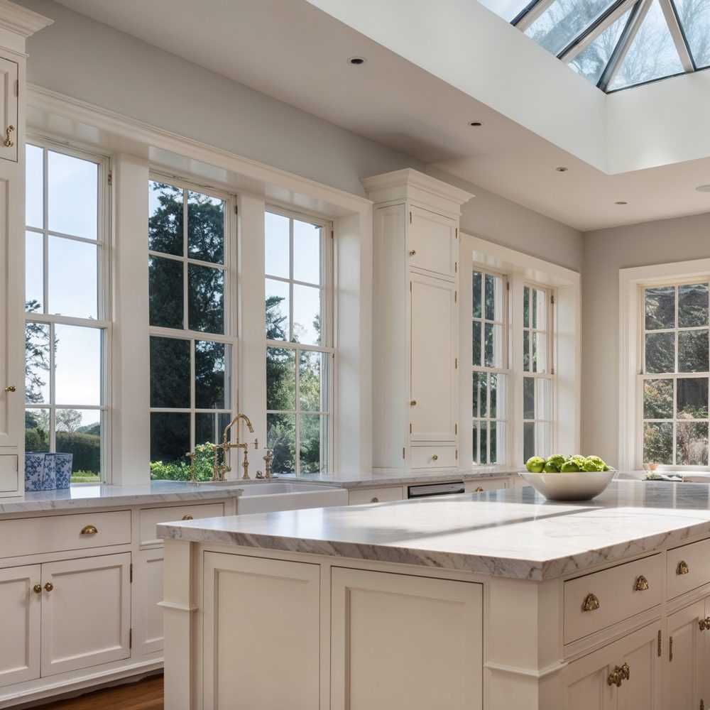 05 bright gourmet kitchen with skylight at copper beech farm