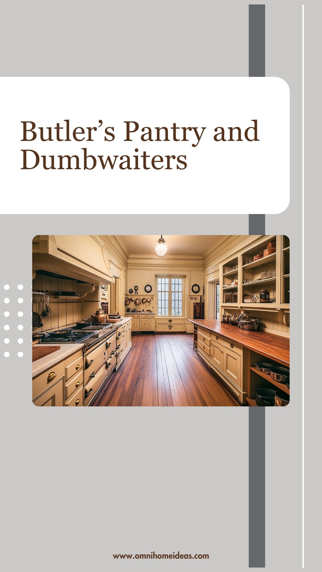 butler’s pantry and hidden dumbwaiter at biltmore estate
