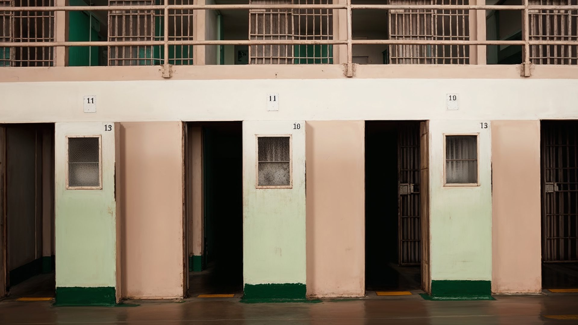 Cell Block D Numbered Lives And Mint Green Monotony