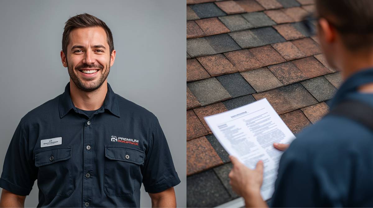 Certified Roofing Contractor At Work