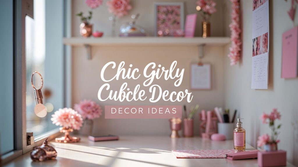 chic girly cubicle decor ideas