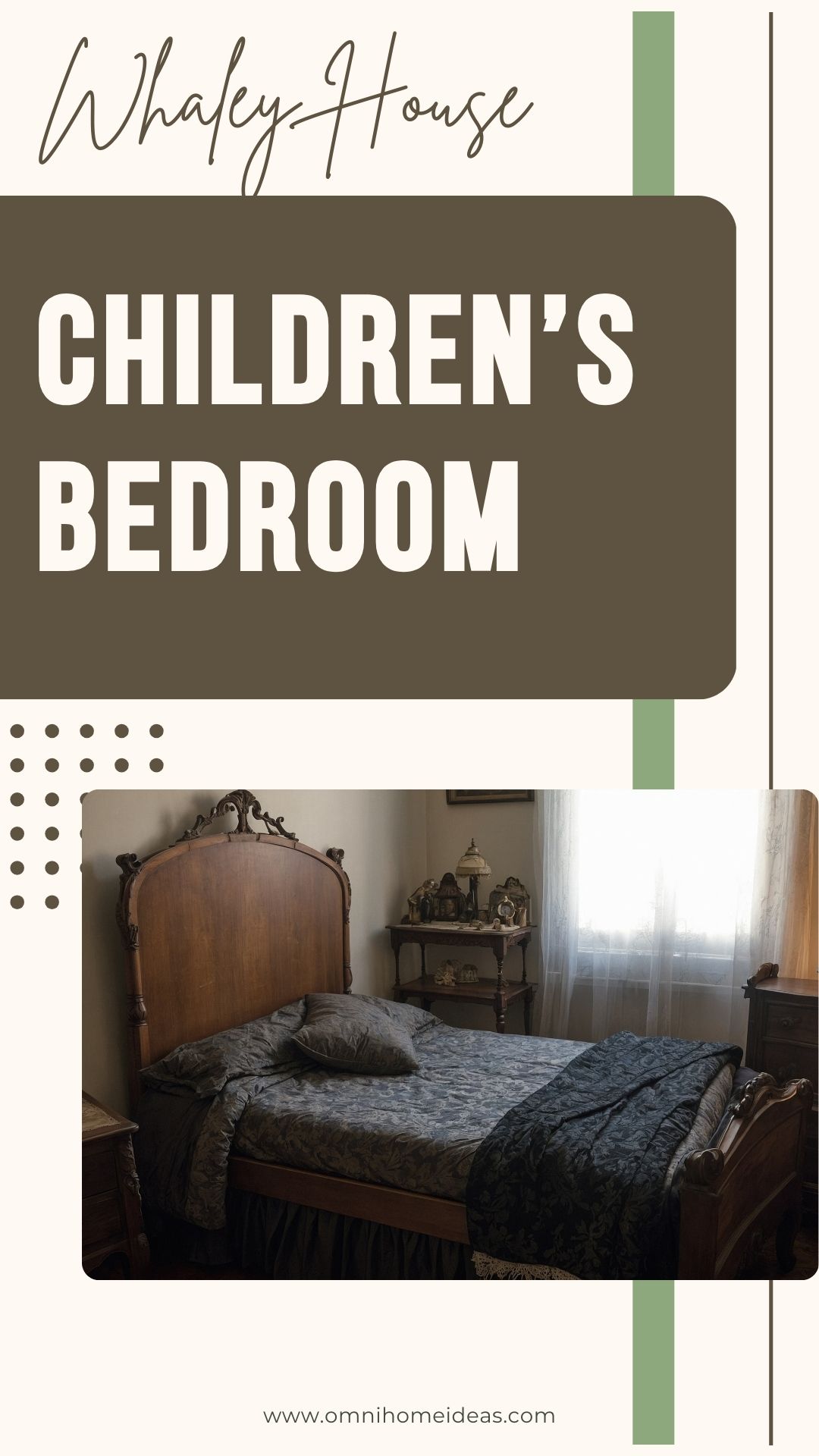 children’s bedroom in the whaley house