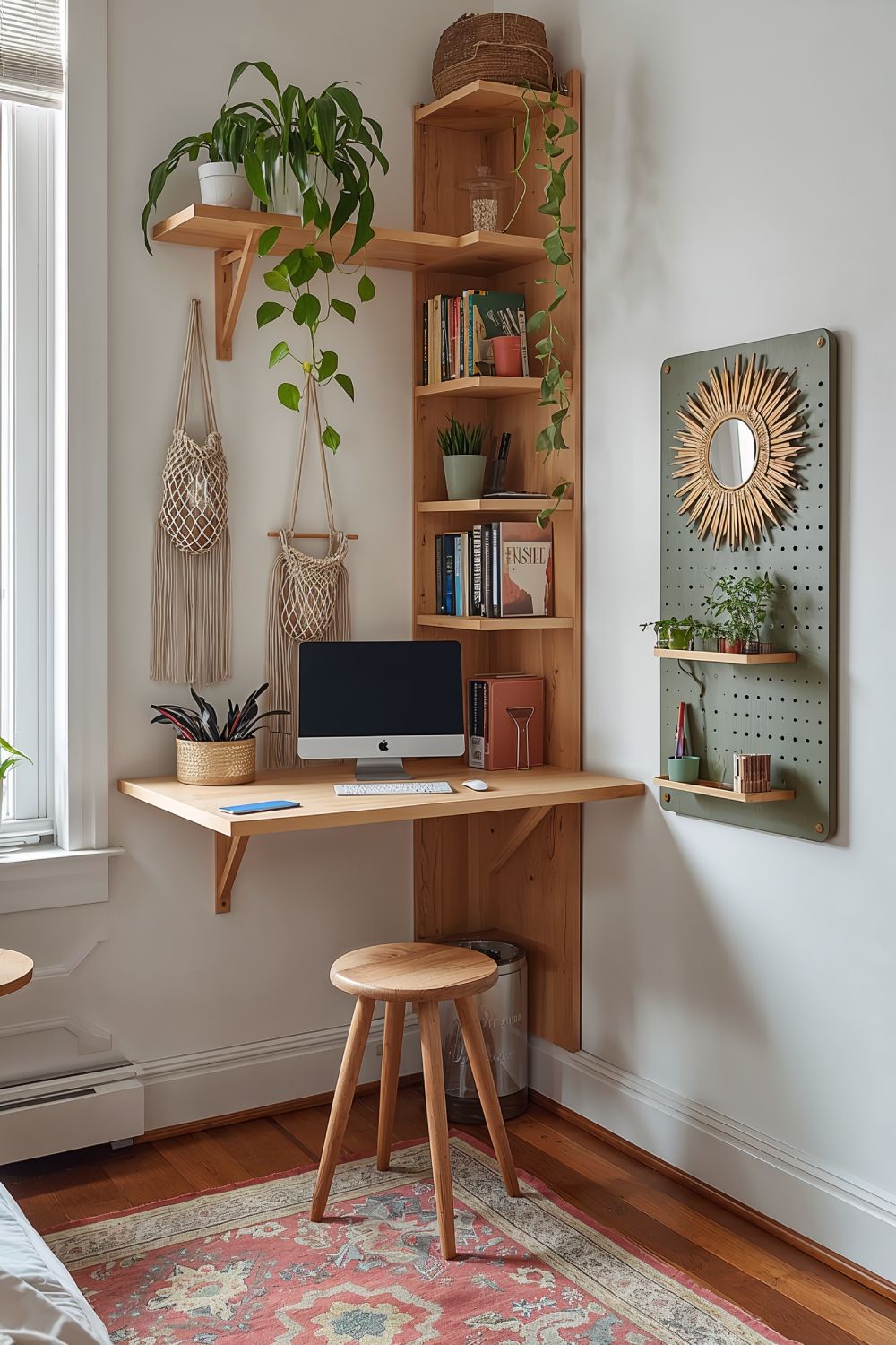 Compact Boho Office Ideas For Small Apartment Spaces