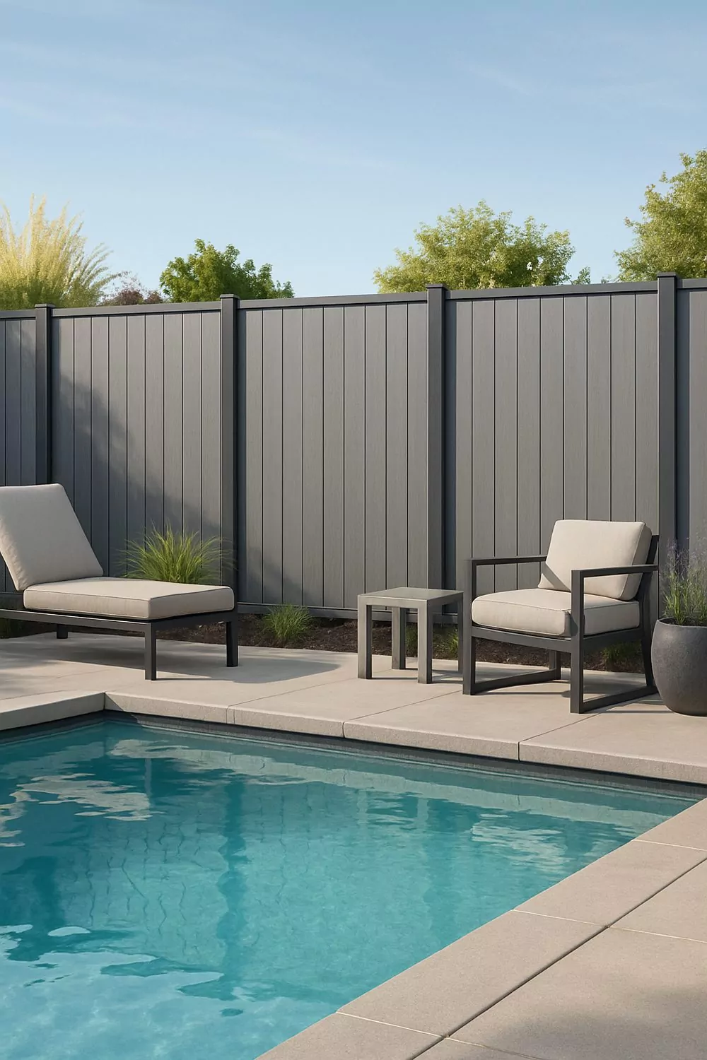 Composite Pool Fence Durable Privacy Solution
