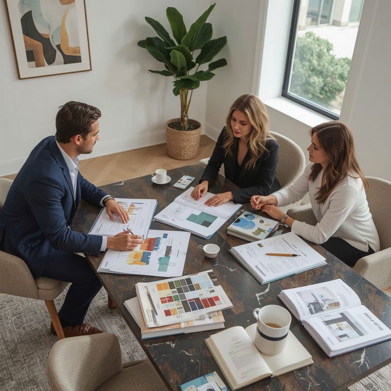 Interior design consultation session showcase