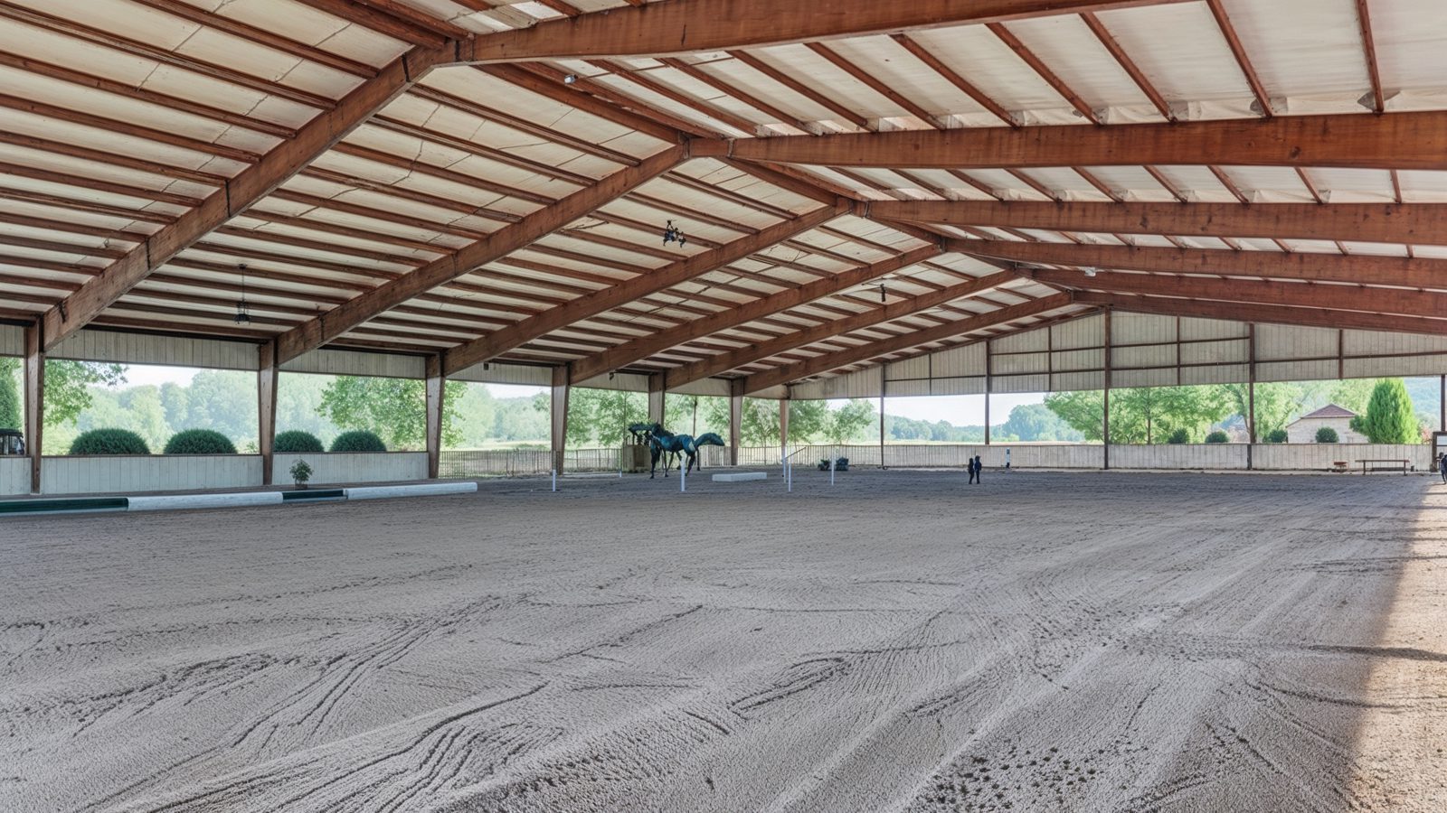 covered equestrian arena in ricky stenhouse jr.%e2%80%99s estate