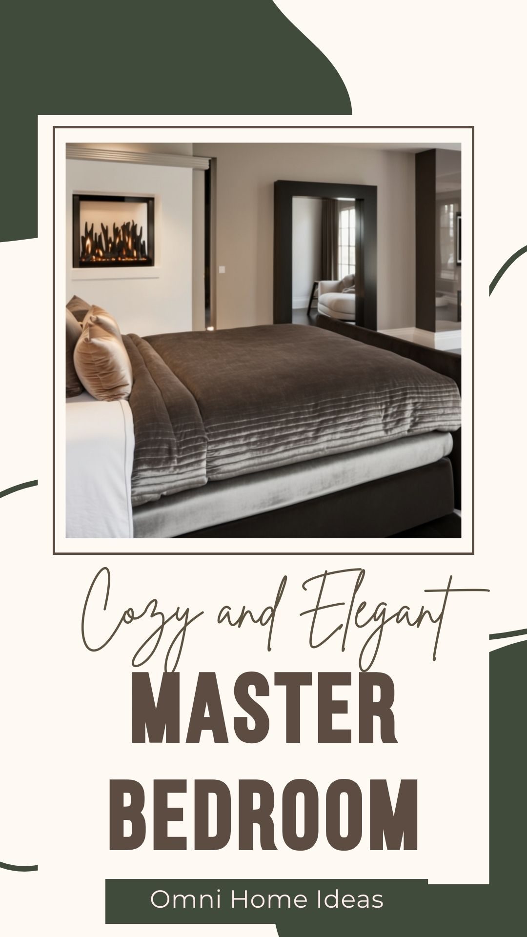 cozy and elegant master bedroom