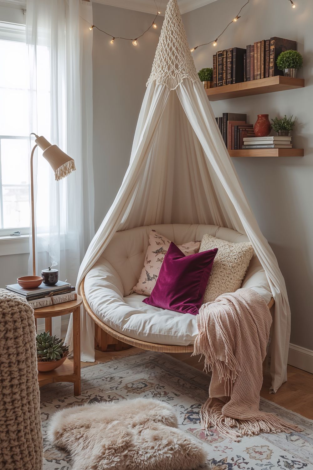Cozy Boho Reading Corner Ideas For Home Offices
