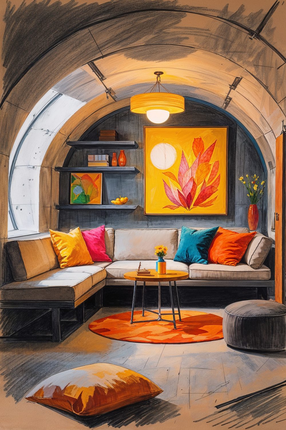 cozy bomb shelter design