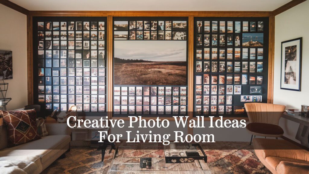 creative photo wall ideas for living room