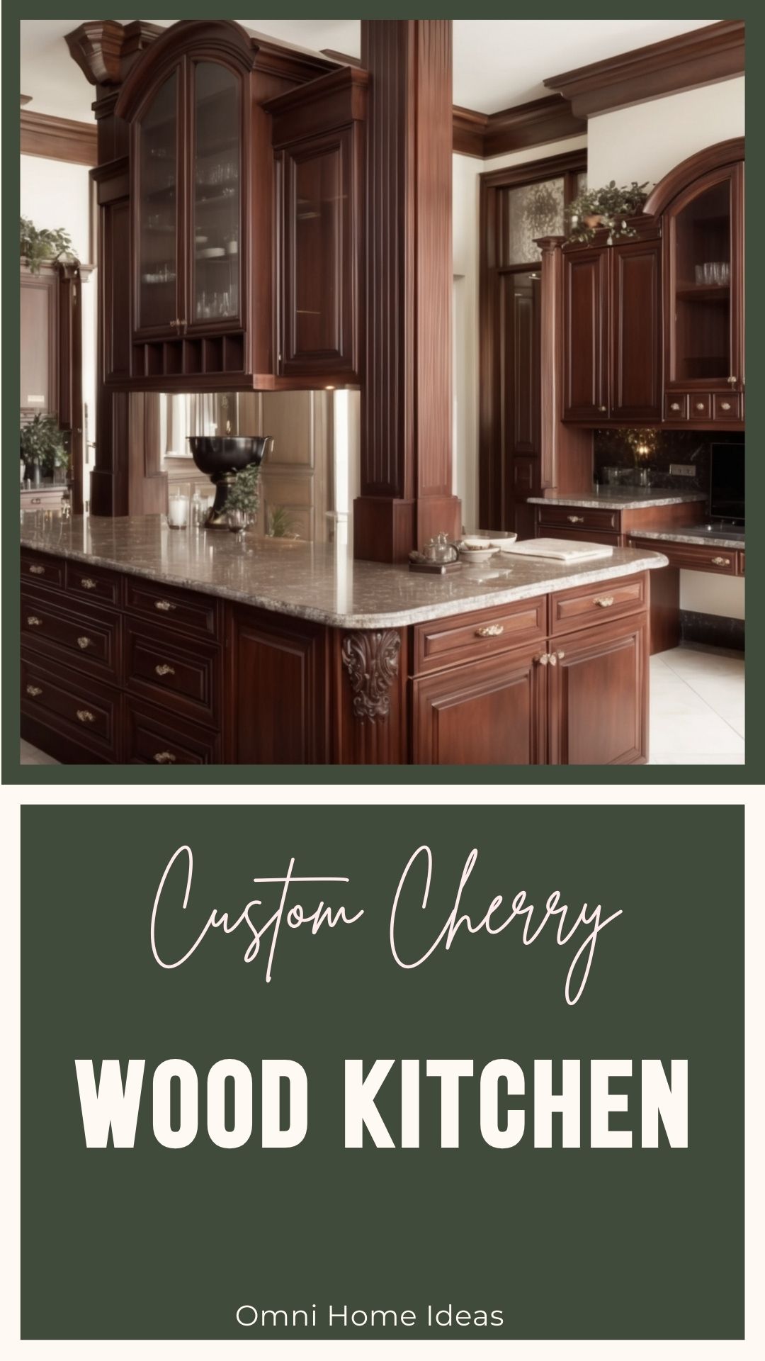 custom cherry wood kitchen