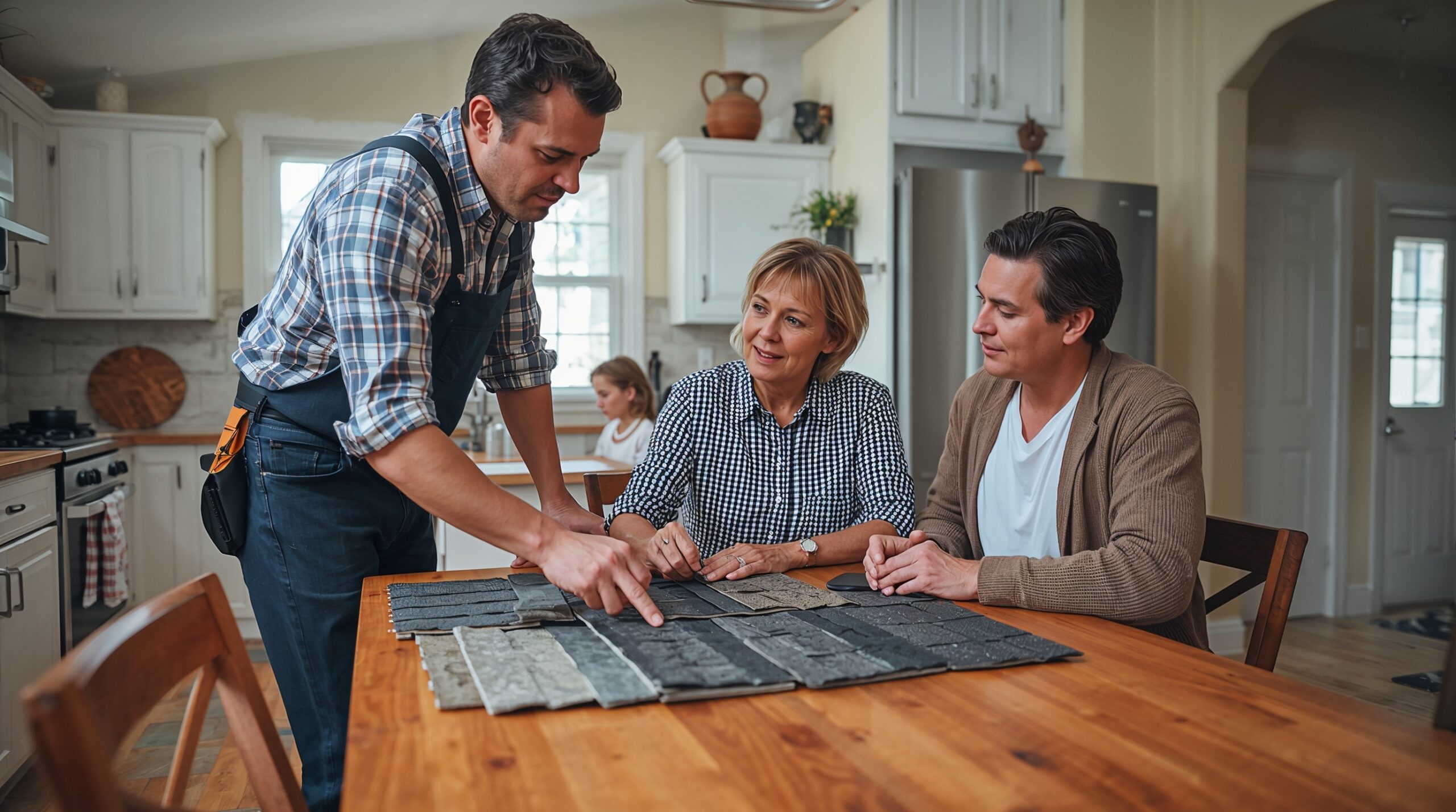 Customer Consultation With Roofer