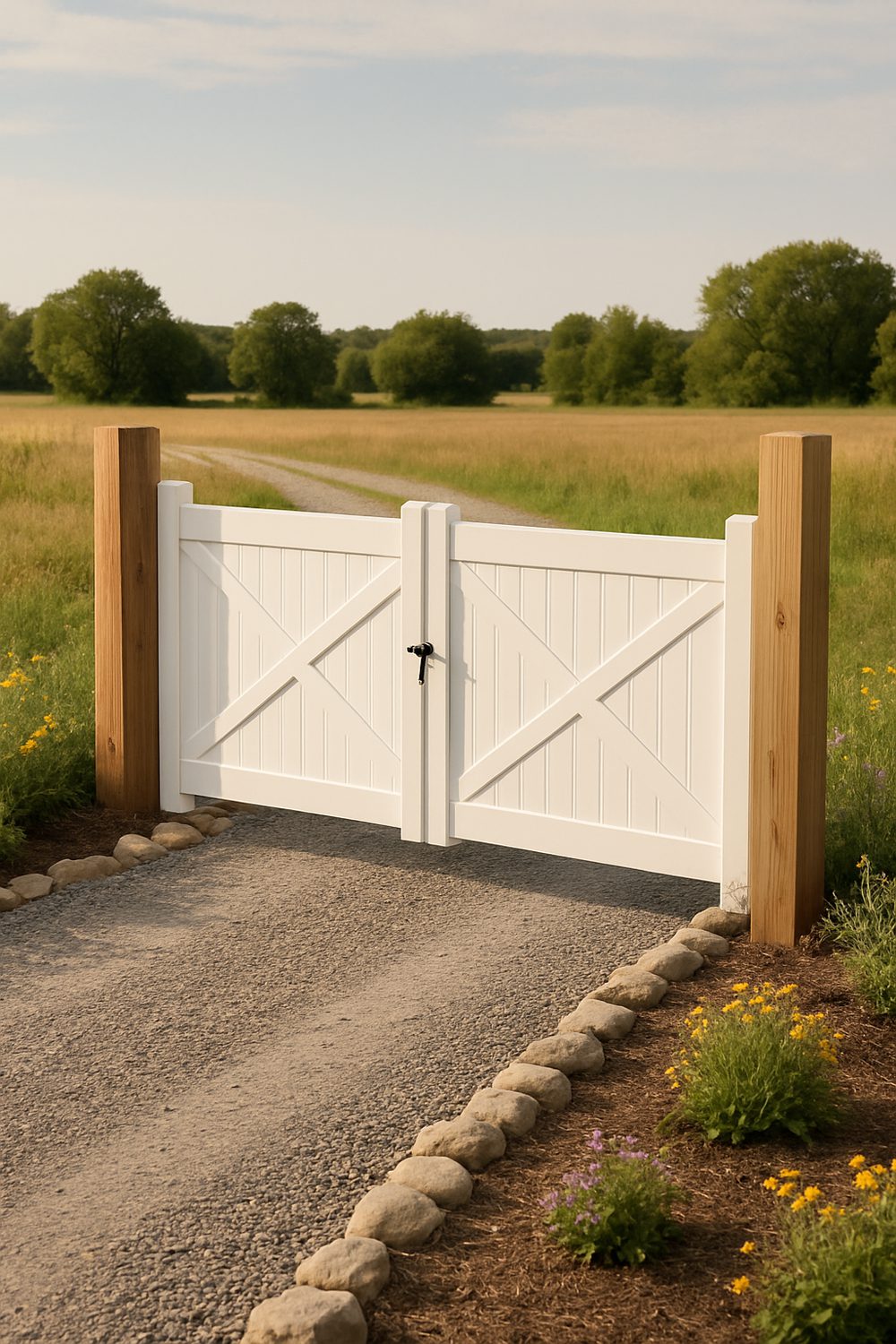 DIY Budget Farmhouse Driveway Gates And Pillars