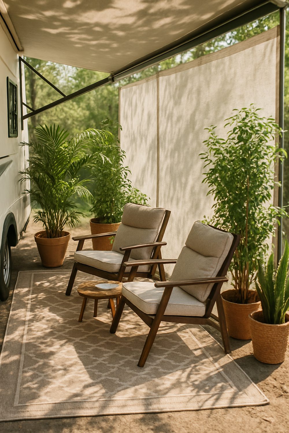 DIY Privacy Screens And Camper Shade Ideas