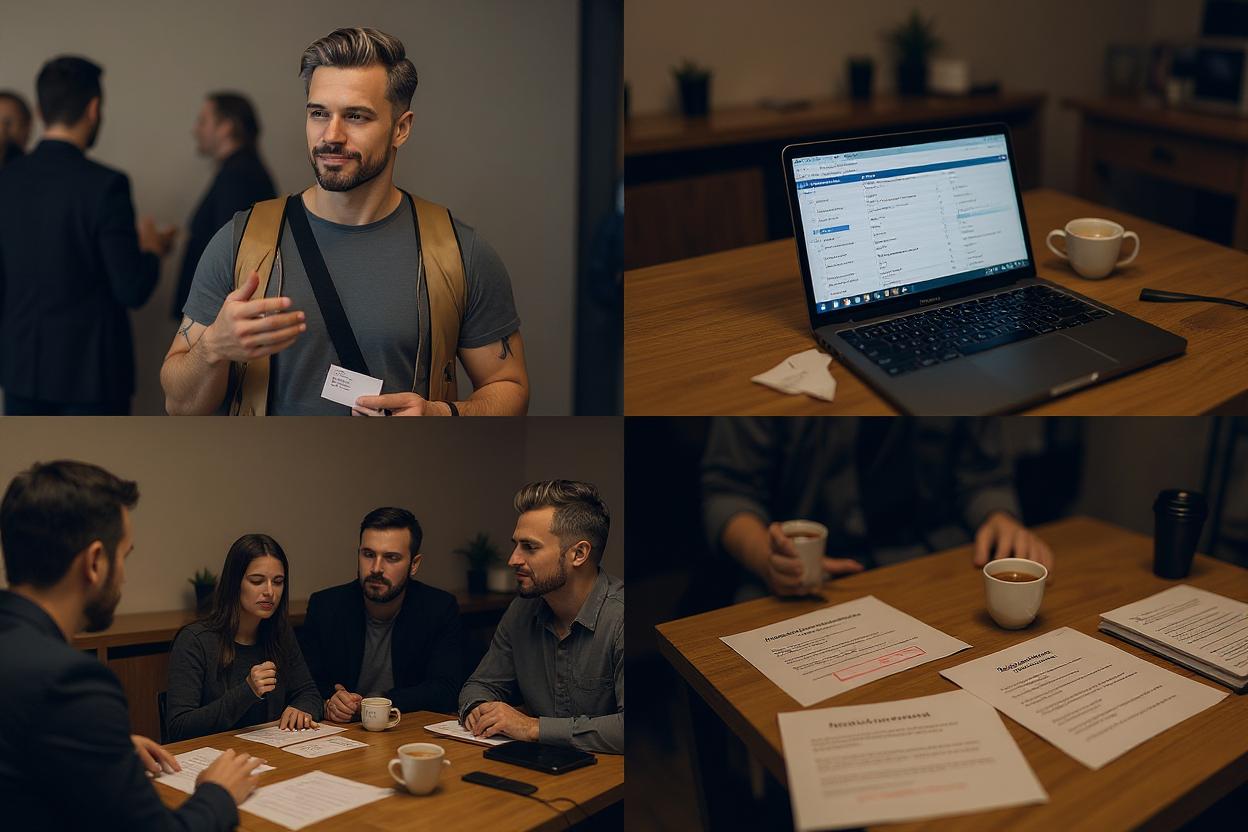 Early business building networking events