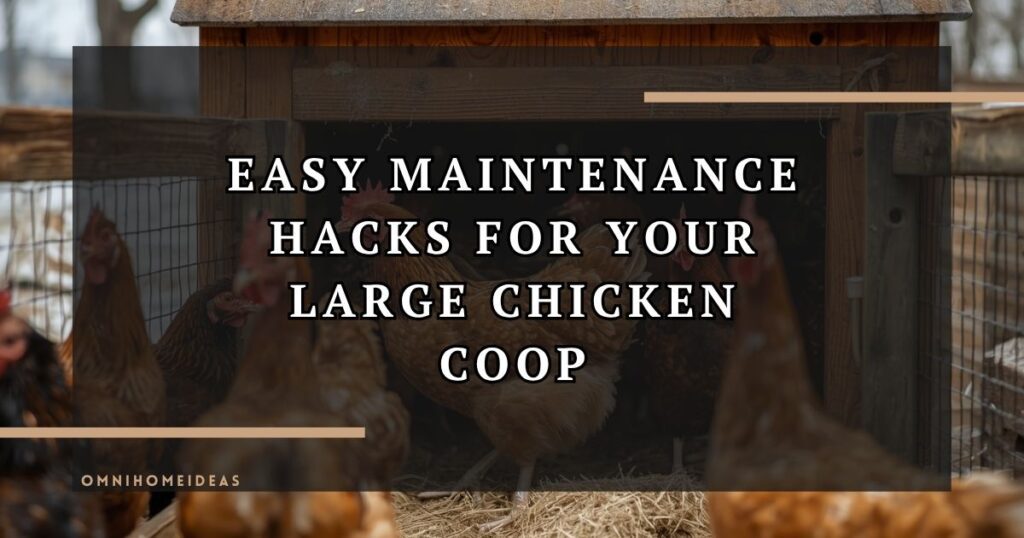 Easy Maintenance Hacks For Your Large Chicken Coop