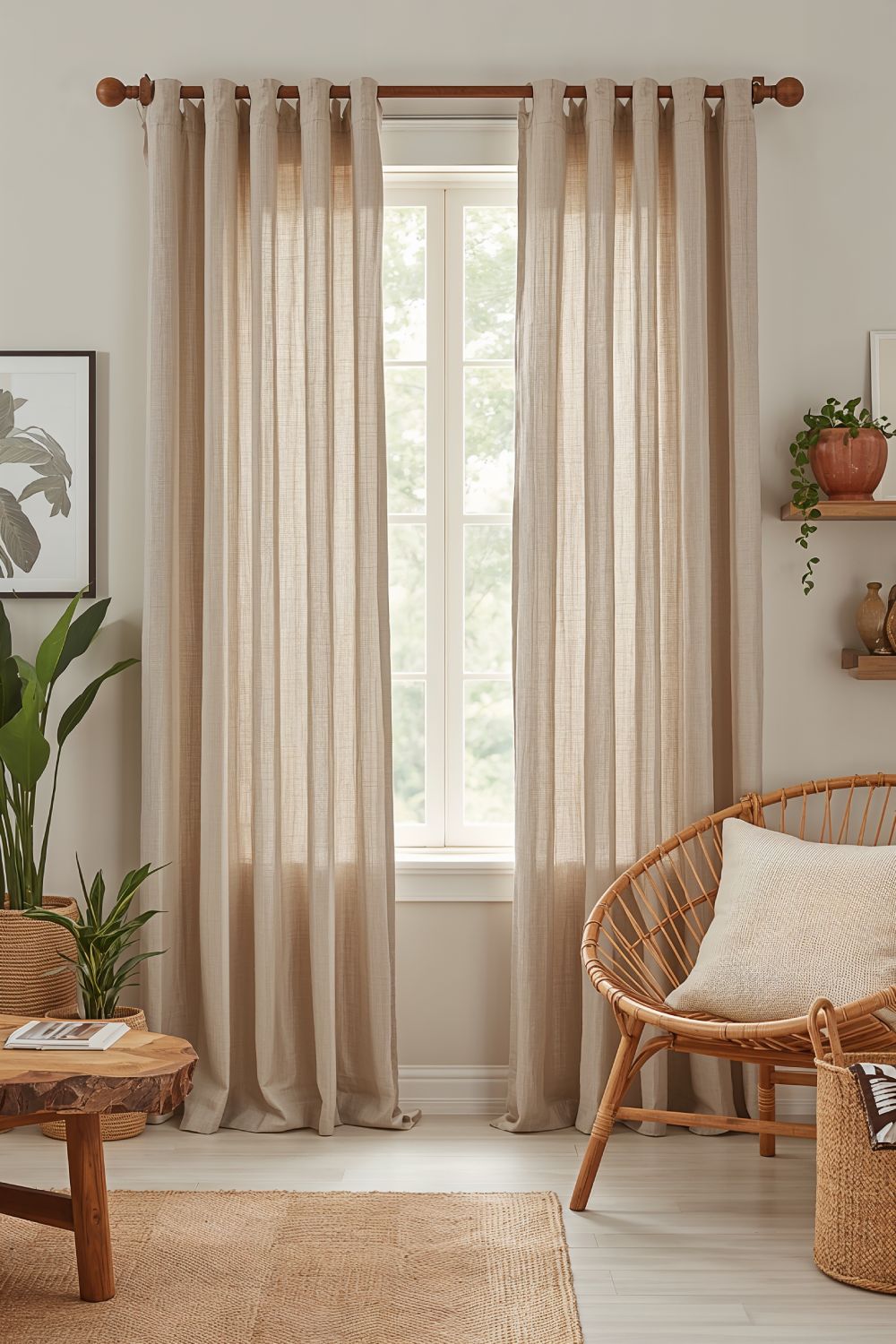 Eco Friendly Organic Cotton Curtains For Sustainable Boho Homes