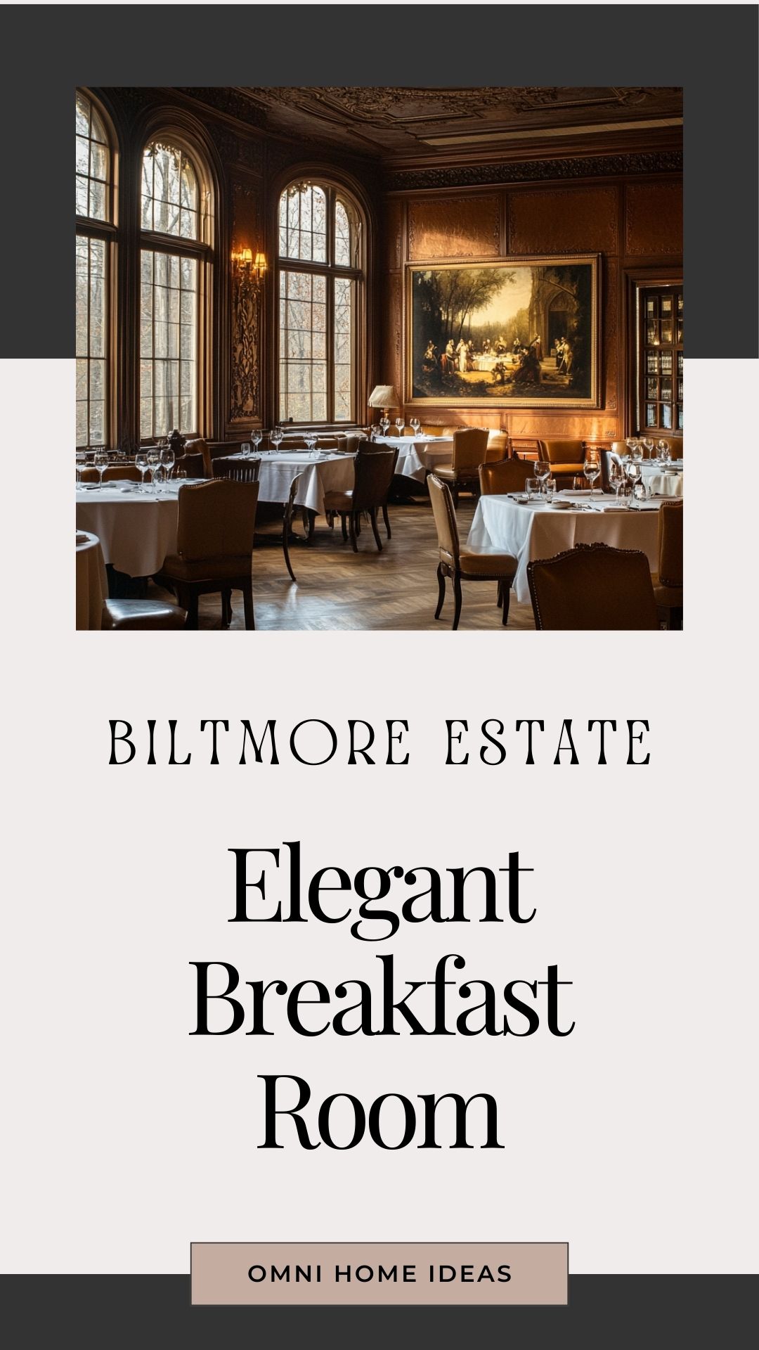 elegant breakfast room with secret door at biltmore estate