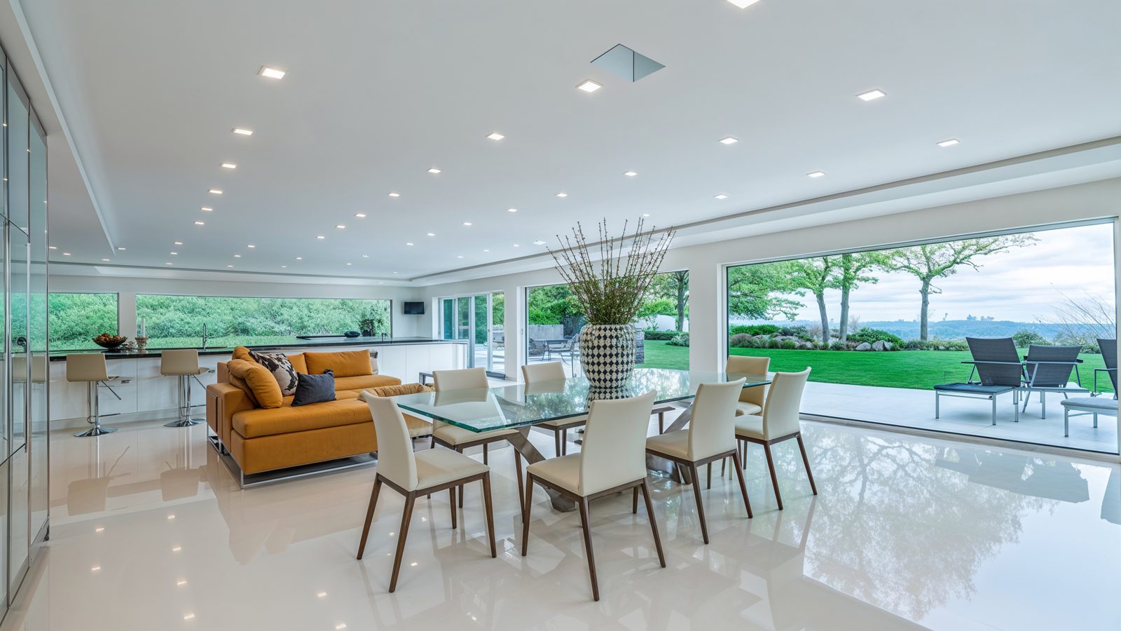 03 elegant dining area with garden views