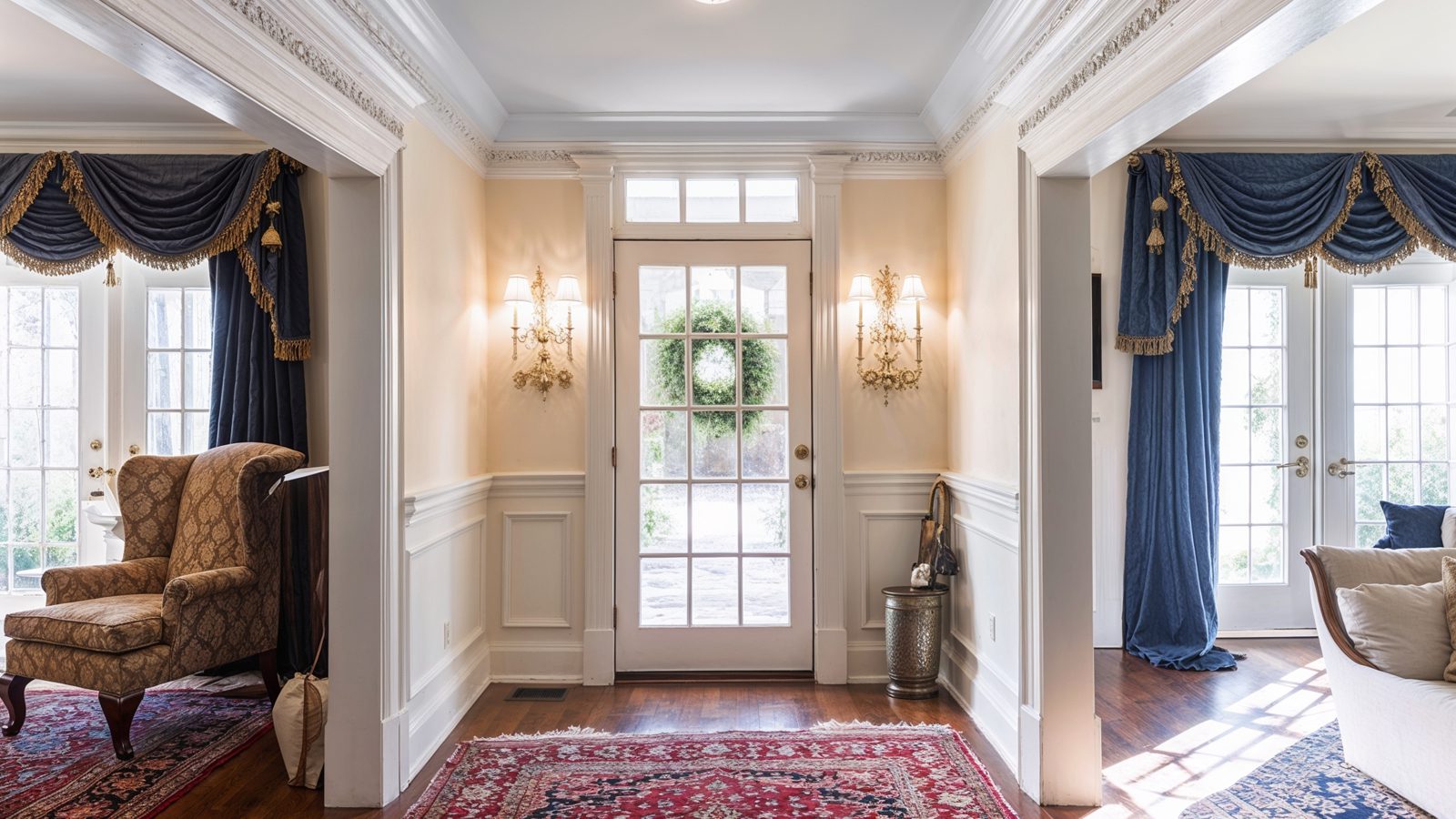 Elegant Foyer With Classic Southern Charm