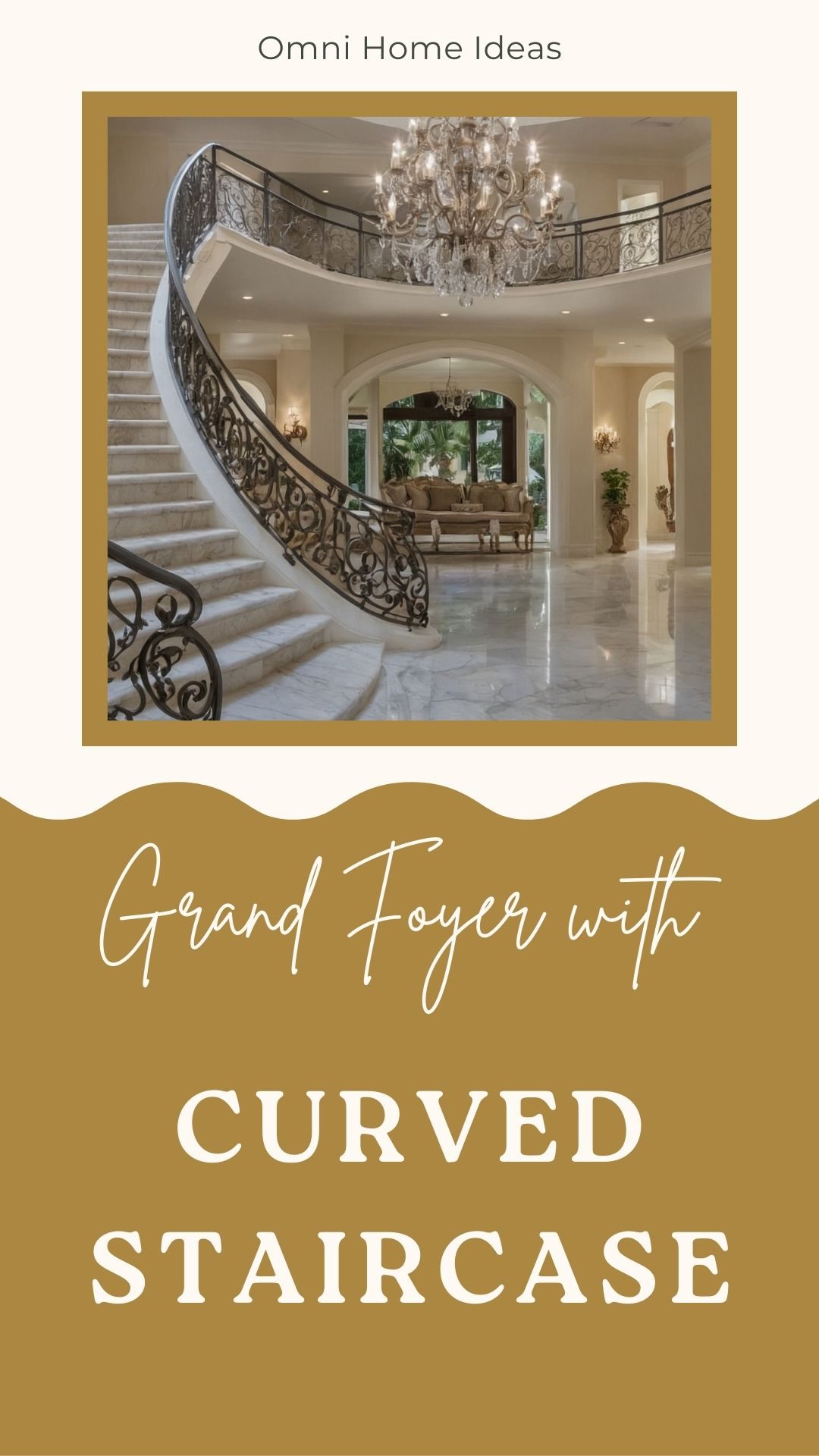 elegant foyer with sweeping staircase in mike tyson's home