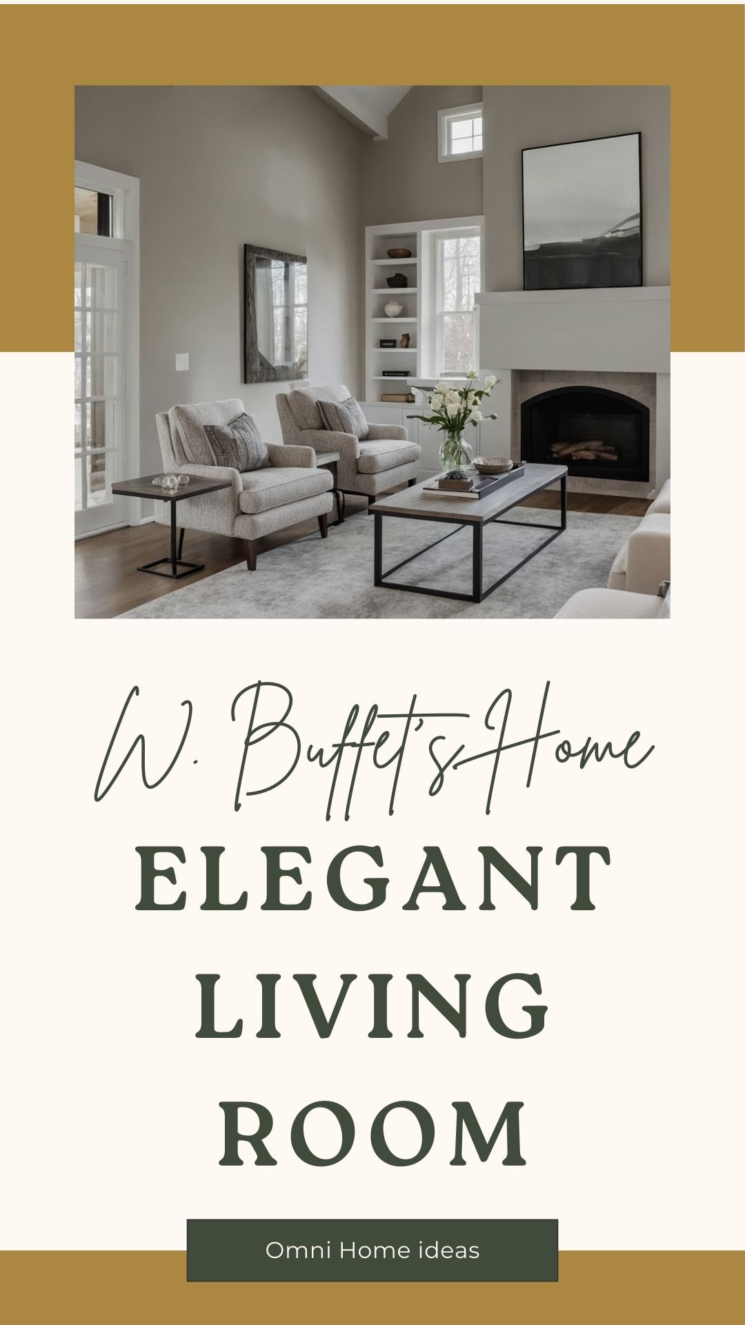 elegant living room with vaulted ceilings