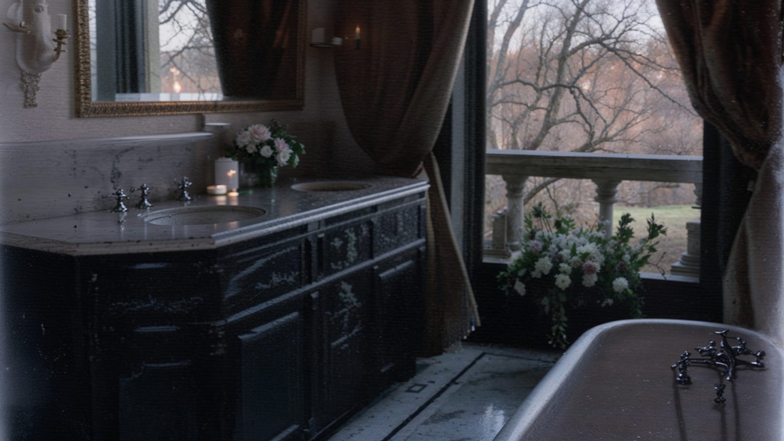 elegant victorian bathroom with clawfoot tub in franklin castle