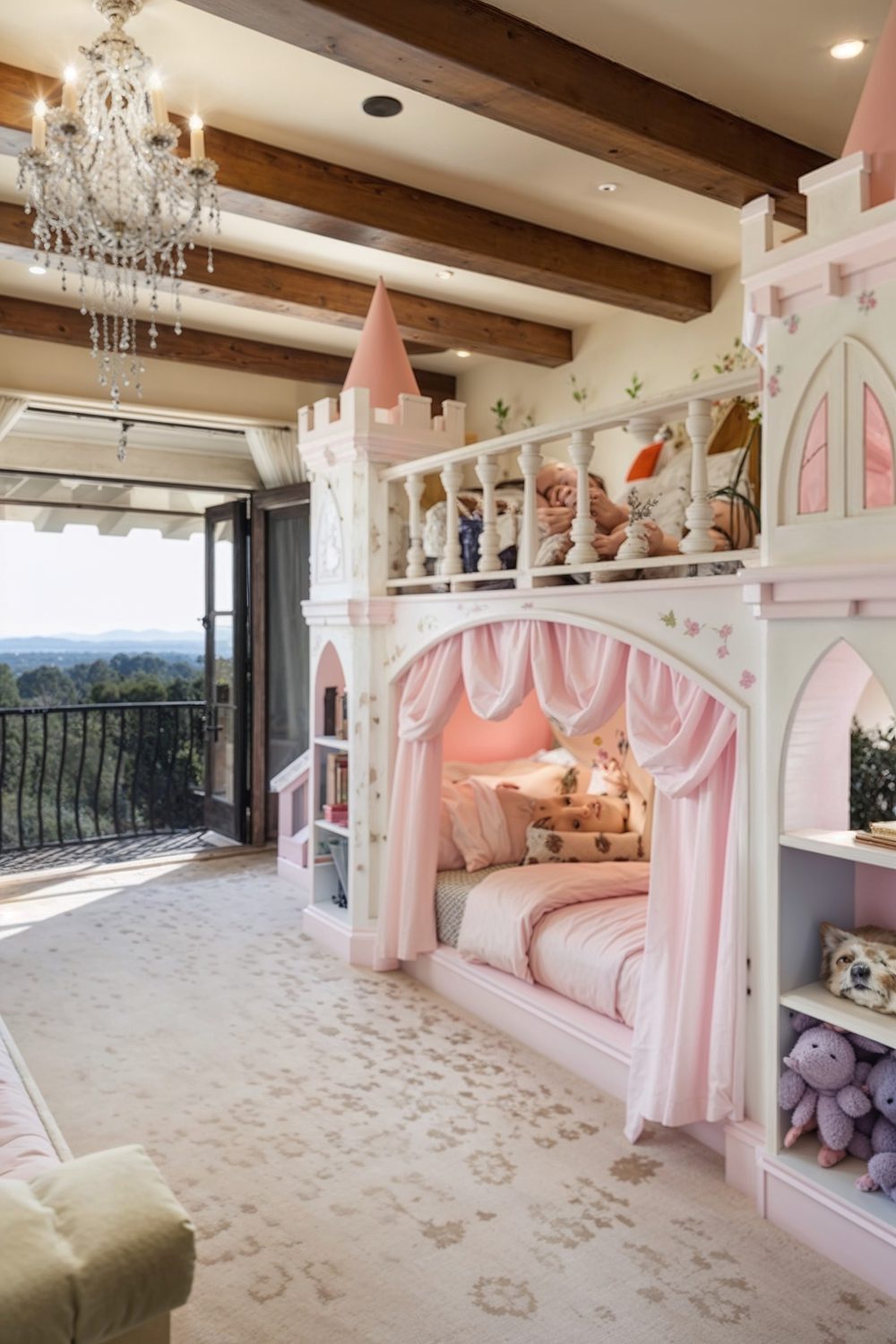 enchanting children%e2%80%99s bedroom in montecito mansion